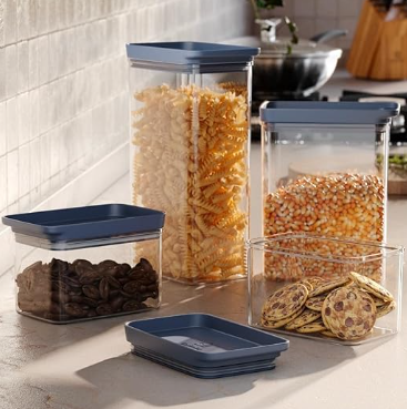 Kit 6 Potes Herméticos e Organizadores